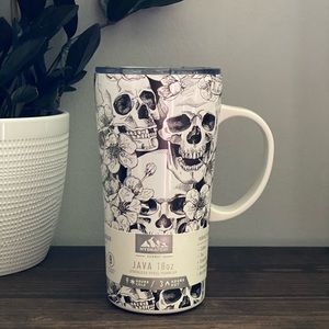 Hydrapeak Halloween Skull/Floral Stainless Steel Tumbler 18oz NWT